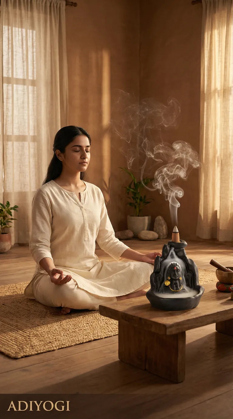 Feel the Power of Adiyogi 🔱 | Divine Smoke Fountain with 40 Premium Cones