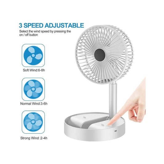 Powerful Rechargeable Table Fan